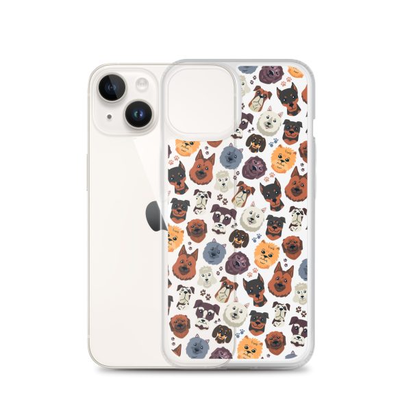 Dog Heads iPhone Clear Case