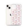 Cat Flowers and Hearts iPhone Clear Case