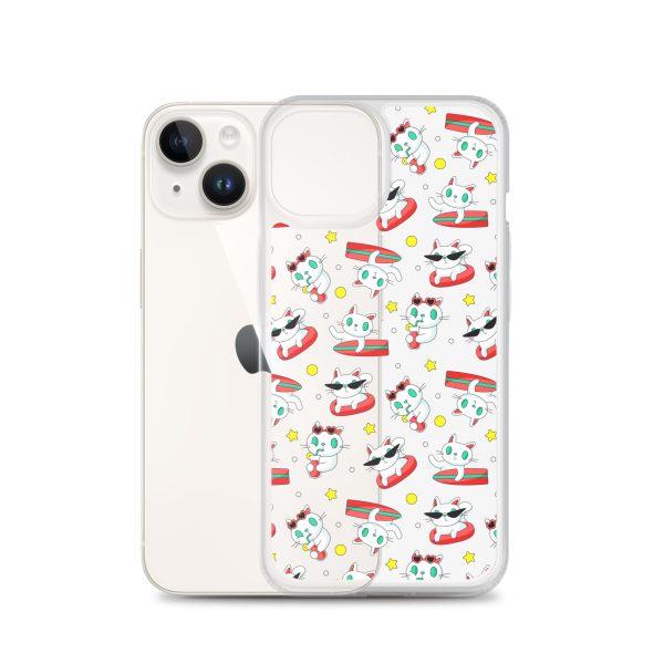 clear-case-for-iphone-iphone-14-case-with-phone-6a1d6f6a9f230.jpg Cat Surfing iPhone Clear Case