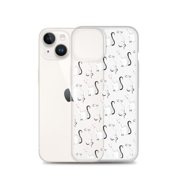 Classy Cats iPhone Clear Case