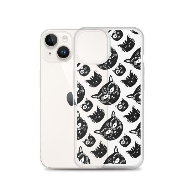 Funky Cats iPhone Clear Case