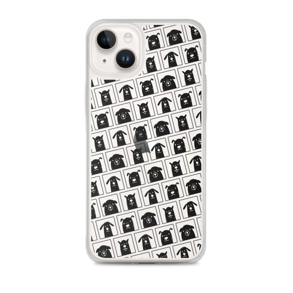 Black Dogs iPhone Clear Case