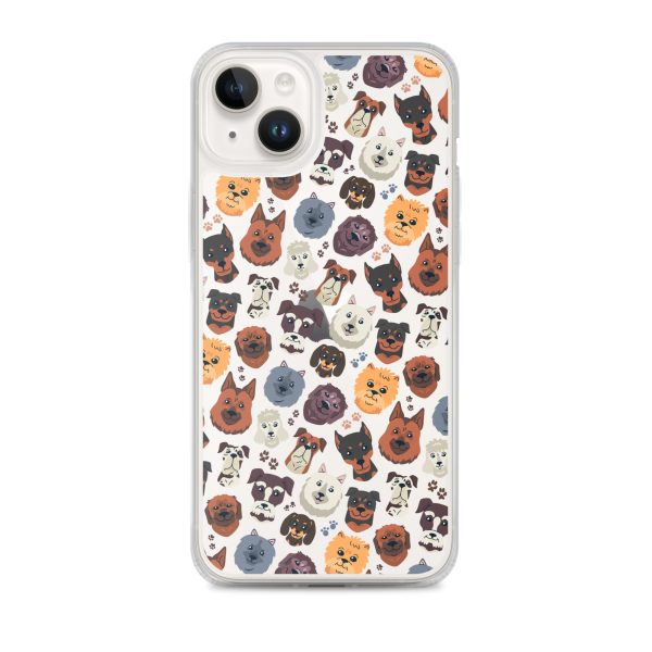 Dog Heads iPhone Clear Case