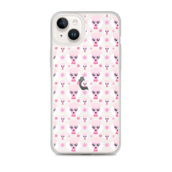 Pink Poodle iPhone Clear Case