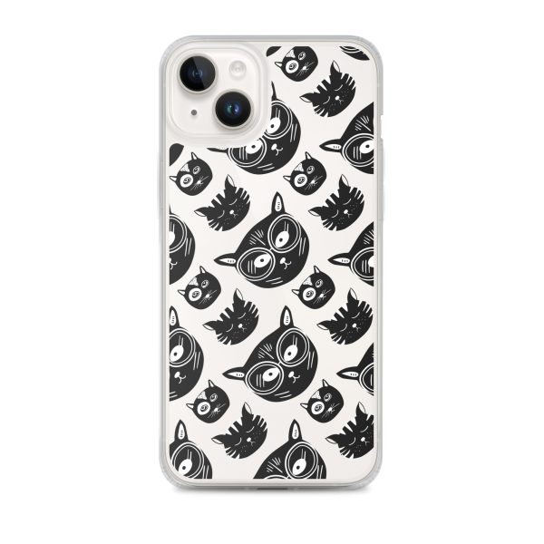 Funky Cats iPhone Clear Case