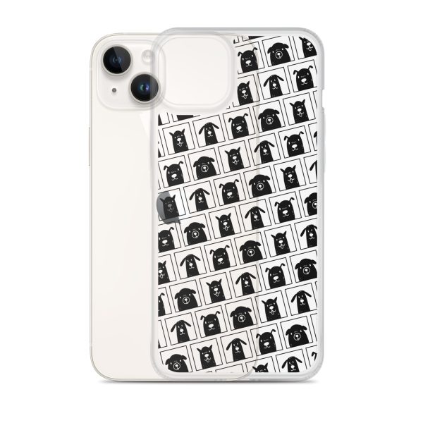 Black Dogs iPhone Clear Case