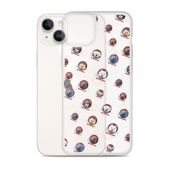 Space Dogs iPhone Clear Case