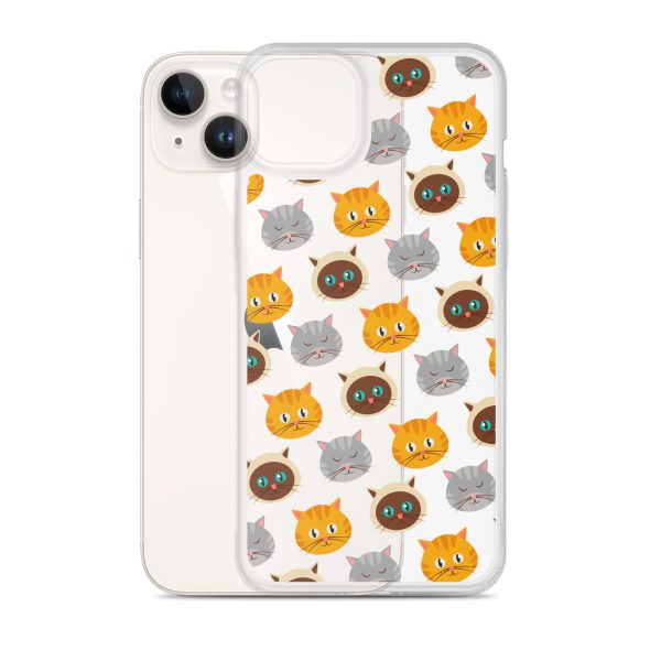 Cute Cats iPhone Clear Case