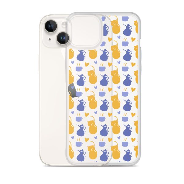Tea and Cat iPhone Clear Case