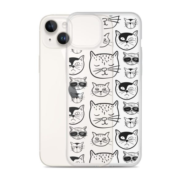 Cartoonish Cat iPhone Clear Case