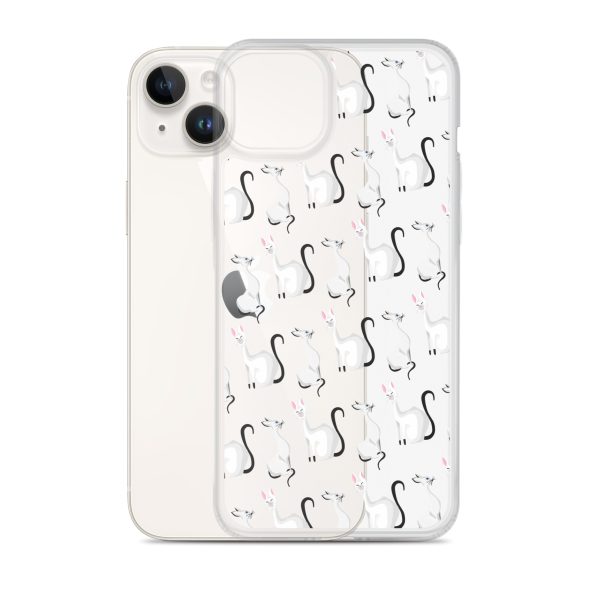 Classy Cats iPhone Clear Case