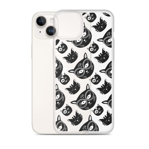 Funky Cats iPhone Clear Case