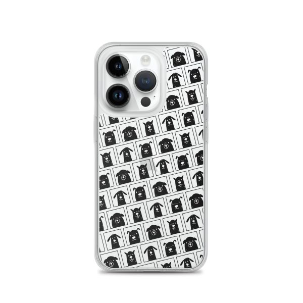 Black Dogs iPhone Clear Case