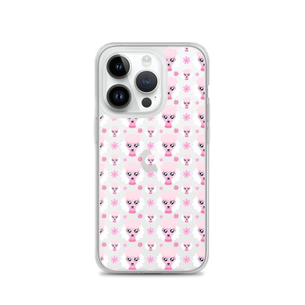 Pink Poodle iPhone Clear Case