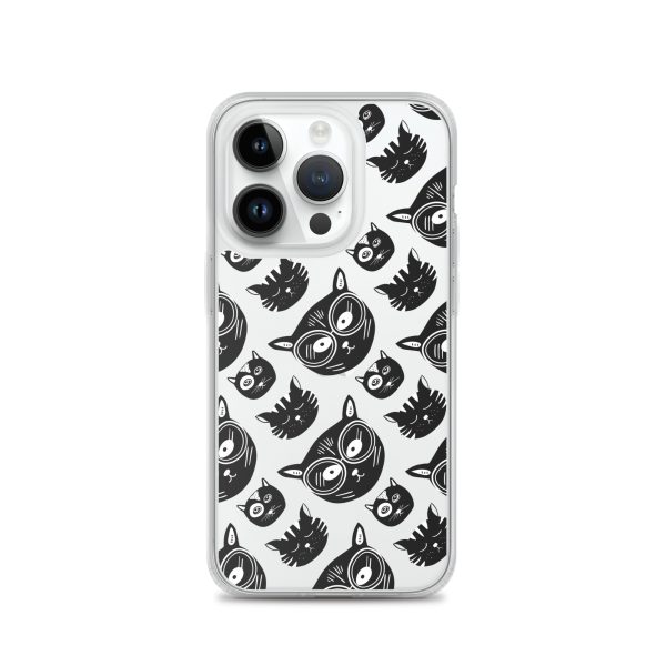 Funky Cats iPhone Clear Case