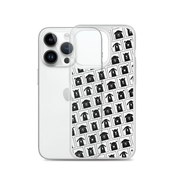 Black Dogs iPhone Clear Case