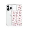 Cat Flowers and Hearts iPhone Clear Case