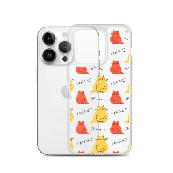 Abstract Colorful Cats iPhone Clear Case