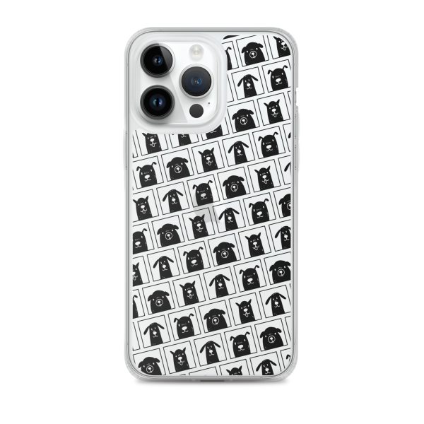 Black Dogs iPhone Clear Case