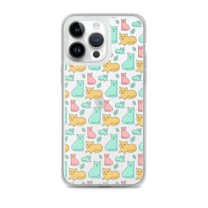 Cat Cute Colorful iPhone Clear Case