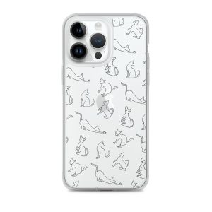 Cat Outline iPhone Clear Case