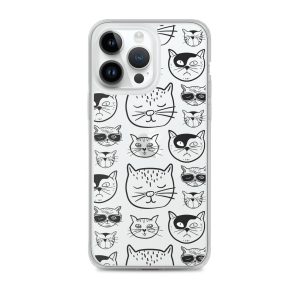 Cartoonish Cat iPhone Clear Case