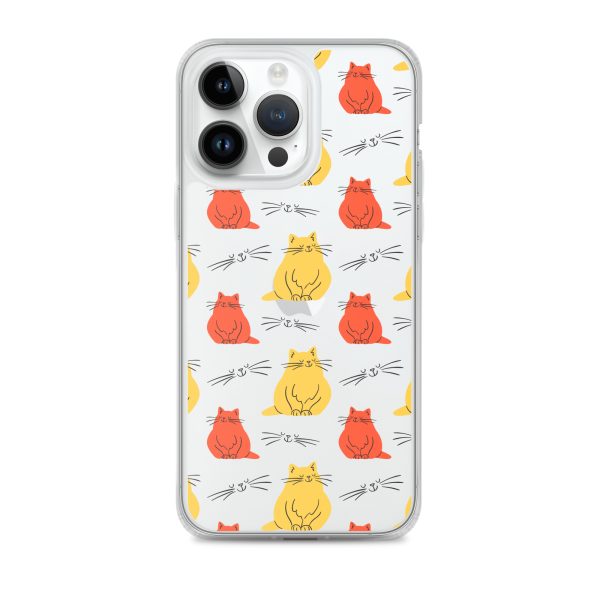 Abstract Colorful Cats iPhone Clear Case