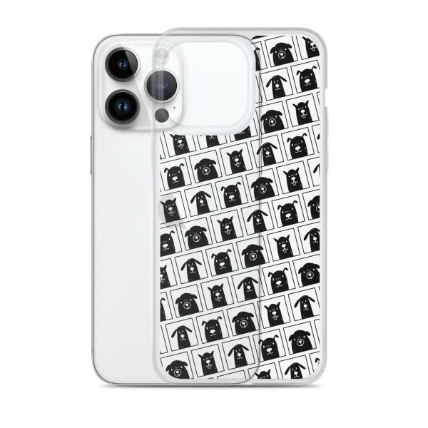Black Dogs iPhone Clear Case