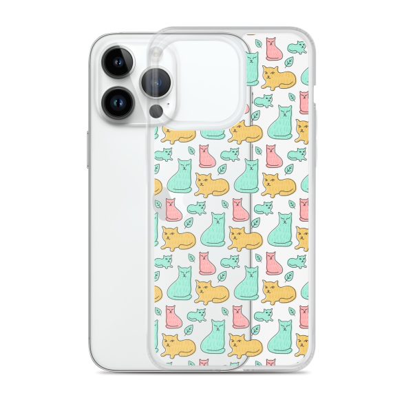 clear-case-for-iphone-iphone-14-pro-max-case-with-phone-6a1d6df613df2.jpg Cat Cute Colorful iPhone Clear Case