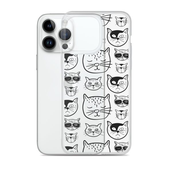 Cartoonish Cat iPhone Clear Case