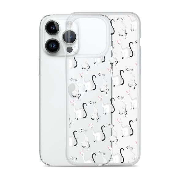 Classy Cats iPhone Clear Case