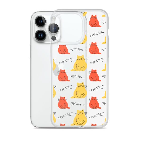 Abstract Colorful Cats iPhone Clear Case