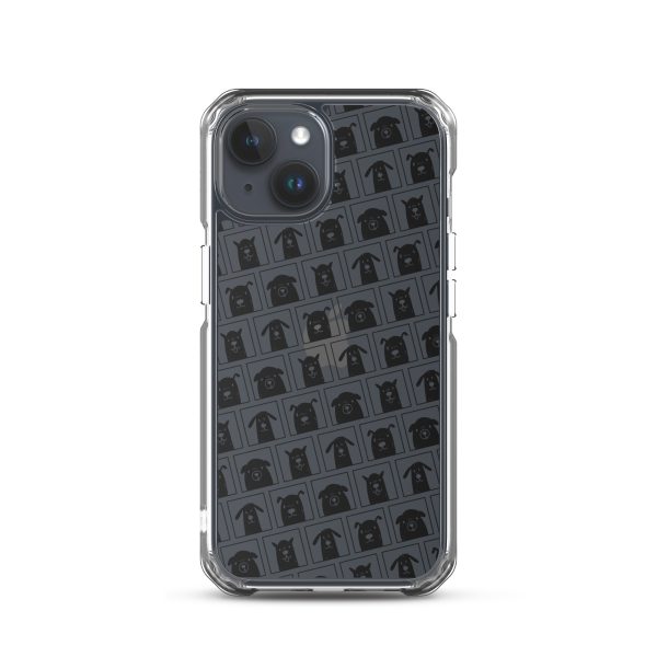 Black Dogs iPhone Clear Case