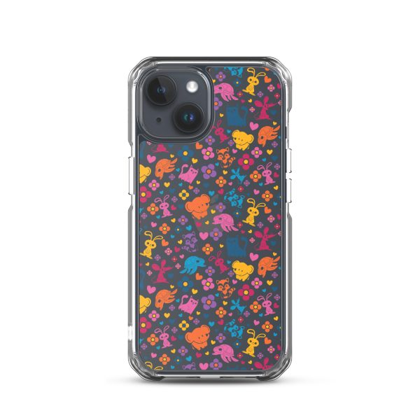 clear-case-for-iphone-iphone-15-case-on-phone-6a1d699004f55.jpg Colorful Animals and Heart iPhone Clear Case