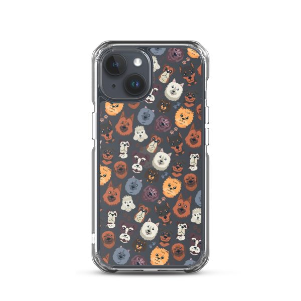 Dog Heads iPhone Clear Case
