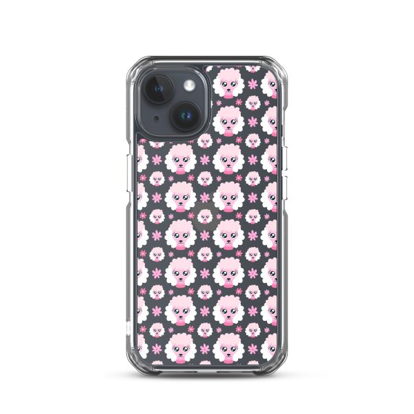 Pink Poodle iPhone Clear Case