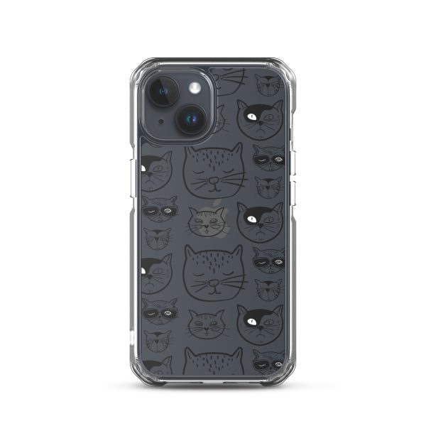 Cartoonish Cat iPhone Clear Case