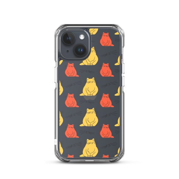 Abstract Colorful Cats iPhone Clear Case