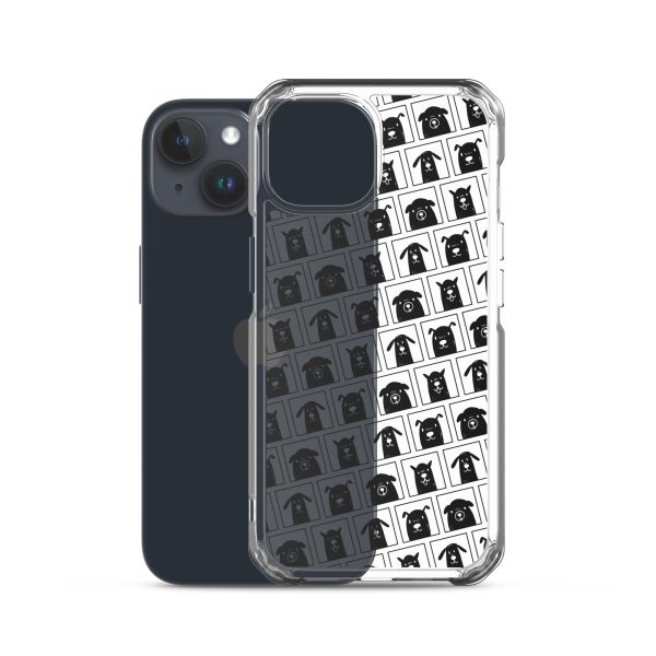 Black Dogs iPhone Clear Case