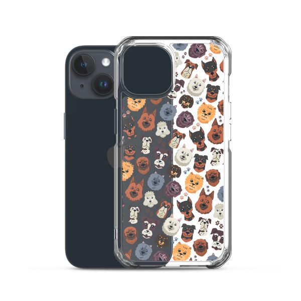 Dog Heads iPhone Clear Case