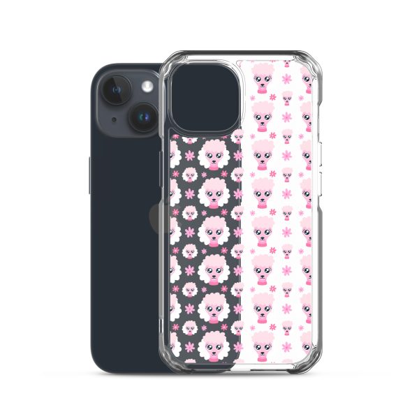 Pink Poodle iPhone Clear Case