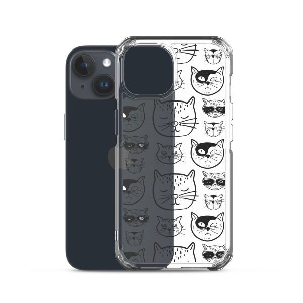 Cartoonish Cat iPhone Clear Case