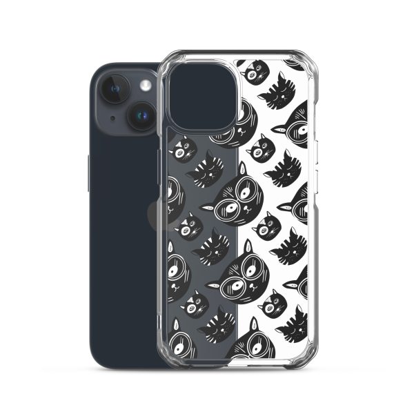 Funky Cats iPhone Clear Case