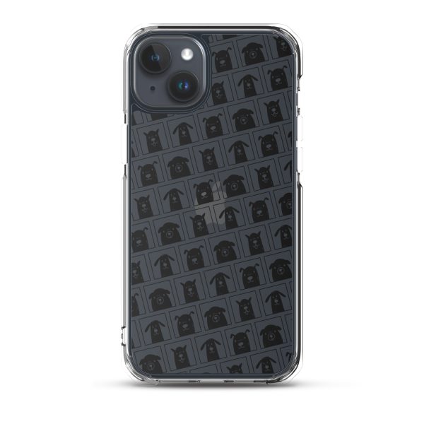 Black Dogs iPhone Clear Case