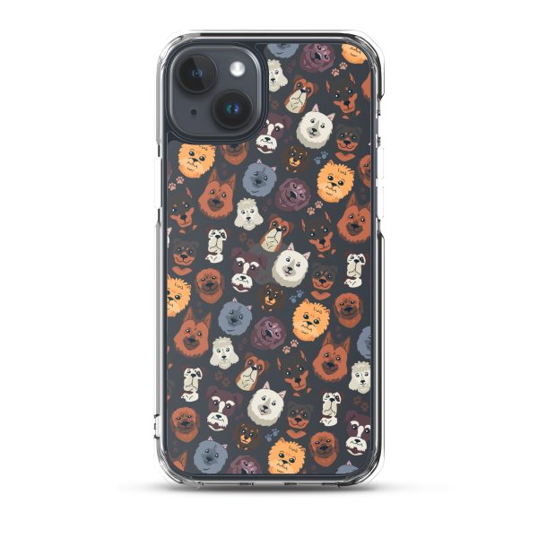 Dog Heads iPhone Clear Case