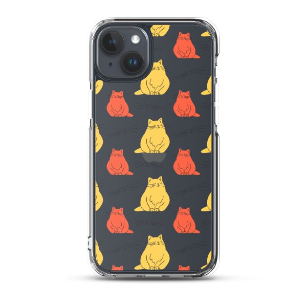 Abstract Colorful Cats iPhone Clear Case