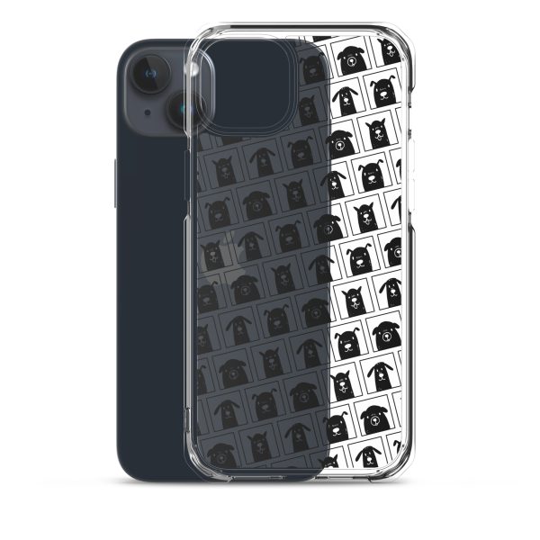 Black Dogs iPhone Clear Case