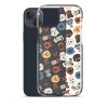 Dog Heads Seamless iPhone Clear Case