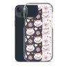 Cat Flowers and Hearts iPhone Clear Case