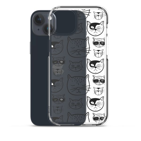 Cartoonish Cat iPhone Clear Case